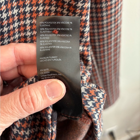 Maeve by Anthropologie Asymmetrical Houndstooth Blazer Jacket Size XS - Picture 4 of 10